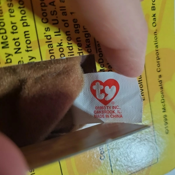 Collectible TY Bear Brittania Printed with Errors - Picture 3 of 9